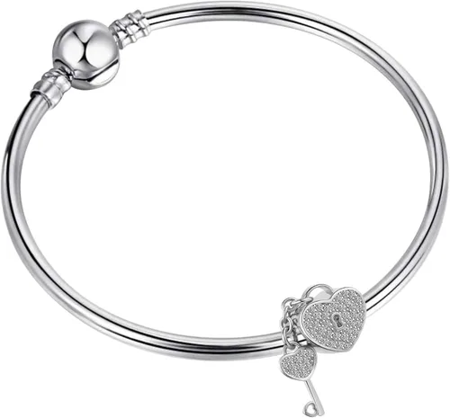 Miniatura 2 de NanMuc Key To My Heart Lock and Key Charms Beads para pulseras de abalorios para esposa novia