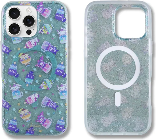 Miniatura 129 de Sonix x Sanrio - Funda para iPhone 15 Pro, compatible con MagSafe, probada en caídas de 10 pies, adivinador Kuromi