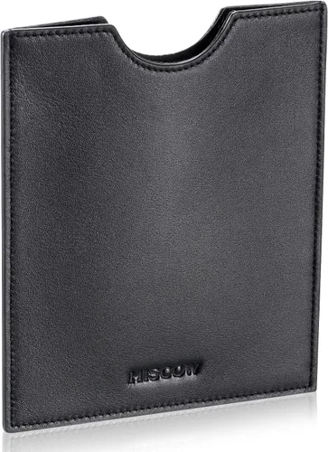 Miniatura 3 de HISCOW Funda minimalista para pasaporte - Piel de becerro italiana, Negro -, Minimalista