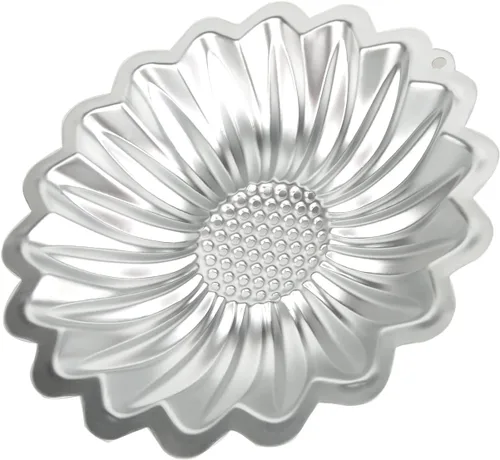 Miniatura 7 de SADYFON Molde de aluminio para decoración de pasteles en forma de flor de girasol para cumpleaños, boda, aniversario, fiesta, tartas, moldes