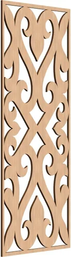 Miniatura 122 de Keene Paneles de pared decorativos de madera con calado, 9 3/8 pulgadas de ancho x 24 3/8 pulgadas de alto x 1/4 de alto, roble rojo rojo (Red Oak)