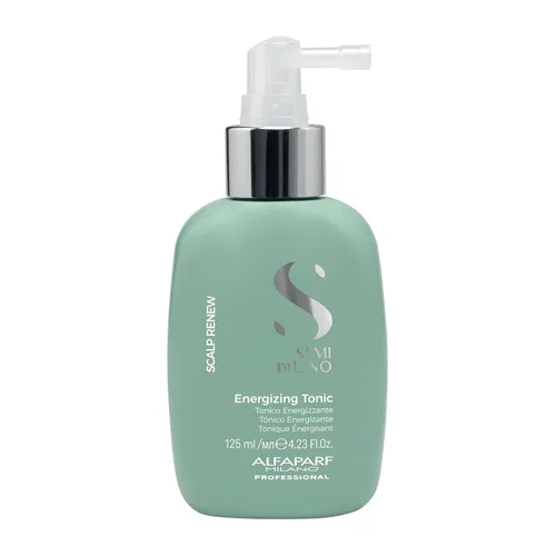 Alfaparf Milano Semi Di Lino Scalp Renew - Tónico energizante para adelgazar el cabello, fortalece, re-densifica y estimula la fibra capilar,