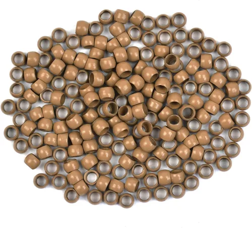 Miniatura 19 de Nano cuentas de cobre de 0.098 pulgadas para extensiones de cabello, cuentas de micro enlaces, extensiones de cabello nano anillo