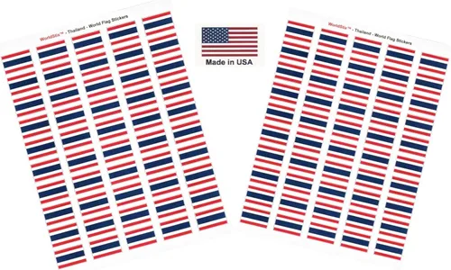 Miniatura 280 de 100 calcomanías de la bandera de Alaska; 1.5" x 1" hechas en Estados Unidos, calcomanías autoadhesivas de la bandera del estado para álbumes