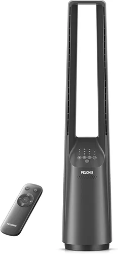 Miniatura 2 de PELONIS - Ventilador de torre sin aspas de 40" con potente flujo de aire, motor DC ultrasilencioso (22 dB), 6 velocidades, 4 modos, control remoto