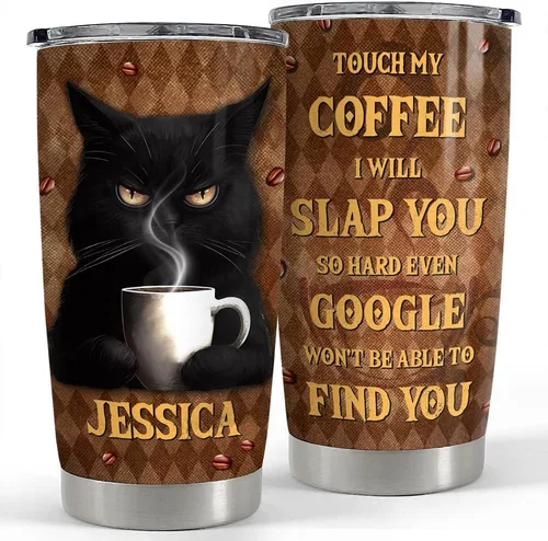 Miniatura 7 de SANDJEST Taza personalizada para mejores amigas de 20oz y 30oz con tapa - Regalo para mejores amigas, mujeres, niñas, hermana - Navidad, cumpleaños