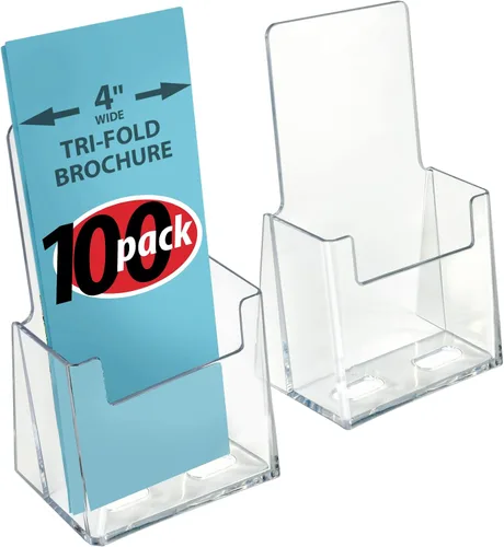 Miniatura 11 de Azar Displays, 252922, soporte para folleto de mostrador para volantes triples, tarjeta de visita o accesorio de tarjeta de regalo, soporte