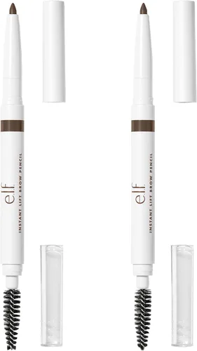 Miniatura 14 de e.l.f. Lápiz de cejas Instant Lift, de doble cara, preciso, punta fina, forma, define, rellena cejas, contornos, peines, doma, marrón neutro, 0.006