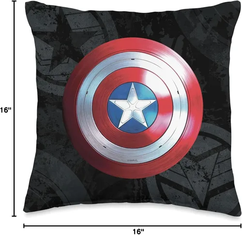 Miniatura 4 de Marvel The Falcon and The Winter Soldier Captain America - Cojín (16.0 x 16.0 in), multicolor