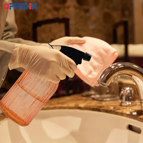 Miniatura 4 de OFFIDIX Regadera de vidrio, botellas de spray manuales, botella de spray de 13.5oz/0.4L con boquilla ajustable para jardinería interior y exterior
