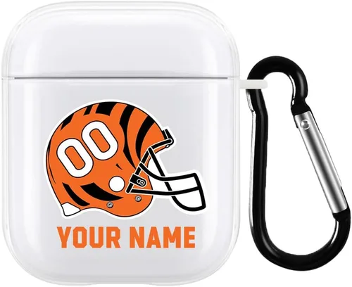 Miniatura 9 de Funda de casco de fútbol con nombre y número para Apple AirPods de 2ª y 1ª generación, regalo personalizado para fanáticos de los deportes de Arizona