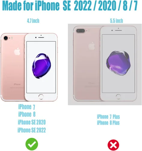 Miniatura 2 de Funda protectora completa delgada y suave de TPU transparente para iPhone SE 2022/2020, iPhone 8/7/6S/6 - Diseño de música divertida guitarra