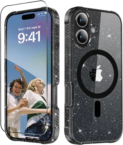 Miniatura 34 de MIODIK Compatible con Funda para iPhone Air, [Compatible con Magsafe] con Protector de Pantalla y Protección de Cámara Mejorada, Funda Protectora