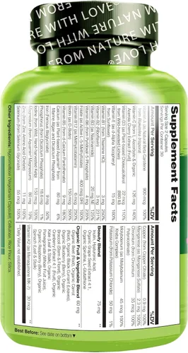 Miniatura 3 de NATURELO Whole Food Beauty Multivitamínico, 60 unidades de péptido de colágeno en polvo, 45 porciones