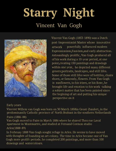 Miniatura 3 de ELITEART -Van Gogh (12x16, La noche estrellada)