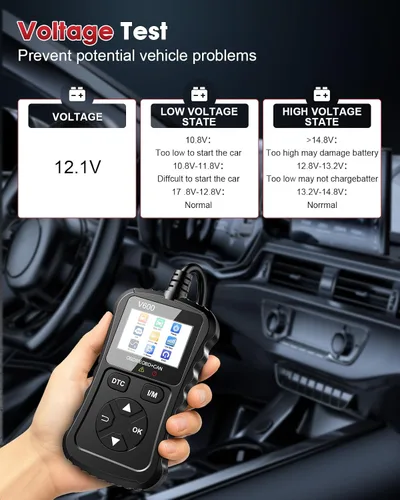 Miniatura 3 de Escáner OBD2 Lector de código de automóvil Soporte de prueba de voltaje Plug and Play Fixd Car CAN Herramienta de escaneo de diagnóstico Leer