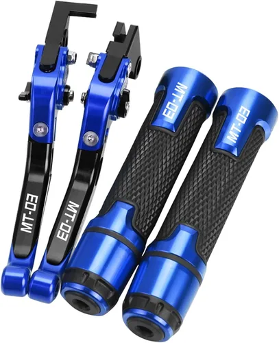 Miniatura 11 de Palancas de embrague de freno extensibles ajustables para motocicleta para Yamaha MT03 MT-03 2015 2016 2017 2018 2019 2020 (color : B)