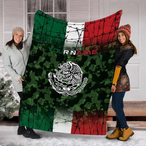 Miniatura 25 de Manta de México personalizada con nombre para hombres y mujeres, manta personalizada con bandera de México, manta de bandera mexicana, regalo