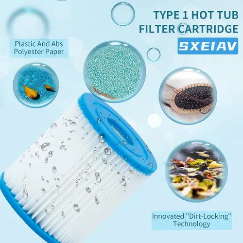 Miniatura 3 de Cartucho de filtro de piscina tipo I, cartucho de filtros de repuesto para 58093, para bomba de filtro RX330 de filtro de piscina, para bombas
