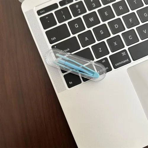 Miniatura 7 de Fundas para lentes de contacto, aplicador de lentes de contacto y herramienta de extracción con pinzas de punta suave, pinzas portátiles para lentes