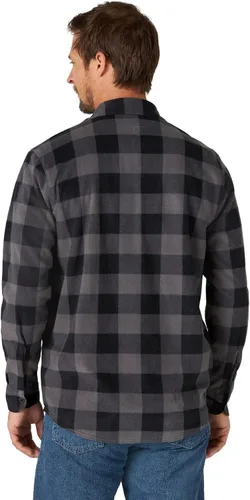 Miniatura 2 de Wrangler Authentics - Camisa de vellón pesado, de manga larga, para hombre