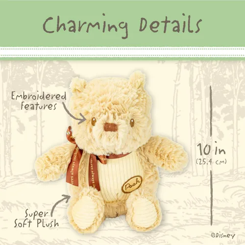 Miniatura 3 de Kids Preferred Disney Baby Winnie the Pooh y amigos - Juego de coleccionistas de 4 piezas de peluches de animales de peluche clásicos