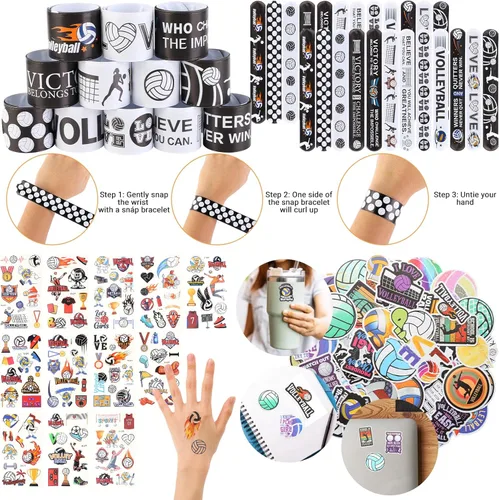 Miniatura 5 de Kolewo4ever Set de 295 Piezas de Artículos de Fiesta de Voleibol a Granel Rellenos de Bolsas de Regalitos de Voleibol para Bolsas de Regalos