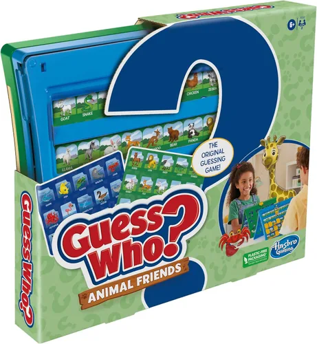 Miniatura 8 de Hasbro Gaming Adivina Quién? Juego de Amigos Animales 2 Hojas de Animales Doble Cara Juegos de Mesa para 2 Jugadores para Niños Regalos