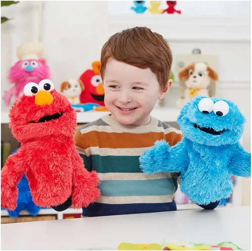 Miniatura 7 de Barrio Sésamo Marioneta, Elmo, 11 pulgadas, Elmo Marioneta de mano Elmo