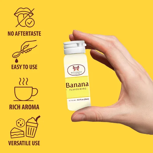 Miniatura 5 de Pasta de extracto aromatizante de mariposa, 0.8 fl oz (banana, paquete de 1)
