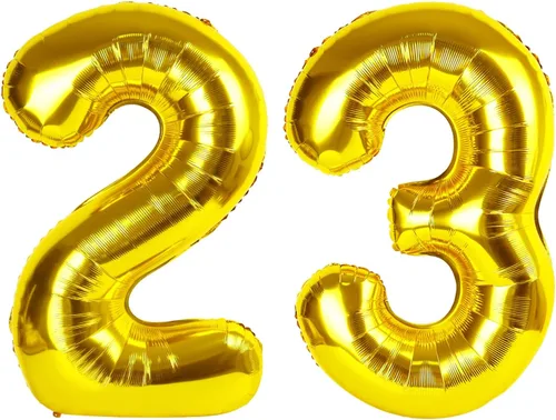 Miniatura 437 de Globo de cumpleaños número 4 dorado de 40 pulgadas, globos gigantes del número cuatro 14 24 34 40 44 2024, globos grandes de lámina de mylar para Oro
