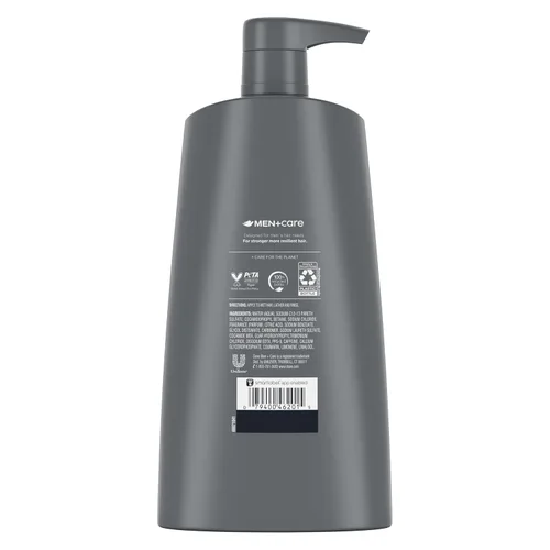 Miniatura 2 de DOVE MEN+ CARE Champú 2 en 1 + acondicionador grueso + fuerte 4 unidades para fortalecer el cabello desde la raíz hasta las puntas, con calcio, 25.4