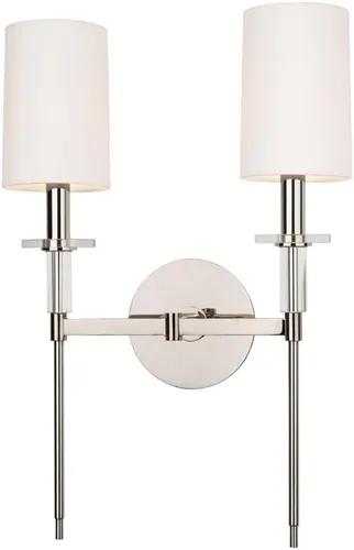 Miniatura 7 de Hudson Valley Lighting 8511-PN Amherst - Aplique de pared con 1 luz, color acabado: níquel pulido