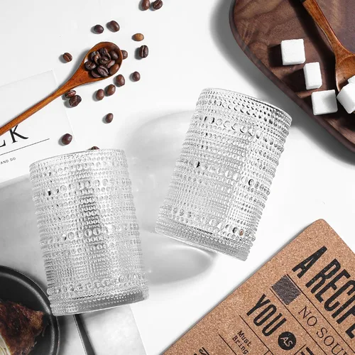 Miniatura 7 de Amzcku Juego de vasos Highball vintage de 12 - Vasos de cocina para agua, cóctel, leche, jugo y bebida