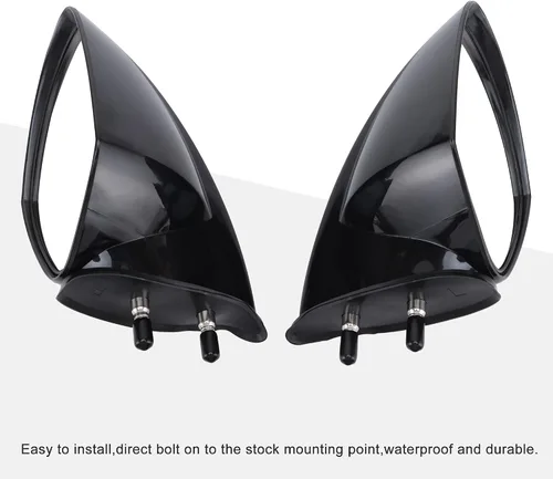 Miniatura 4 de GOOFIT Espejo retrovisor para lancha de motor, un par de repuesto para WaveRunner VX110 VX110 VXR VXS V1 FX Sport Deluxe Cruiser EX Series 2005-2009