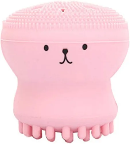 Miniatura 6 de Cute Little Octopus - Cepillo de limpieza facial de silicona para limpieza profunda, exfoliación, removedor de maquillaje, masaje (1 unidad, verde)
