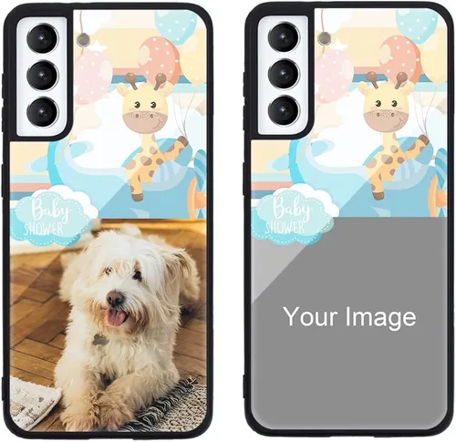 Miniatura 237 de Funda de teléfono personalizada para Samsung Galaxy S22+ / S22 Plus 5G, funda de TPU suave de vidrio templado antiarañazos personalizada con foto