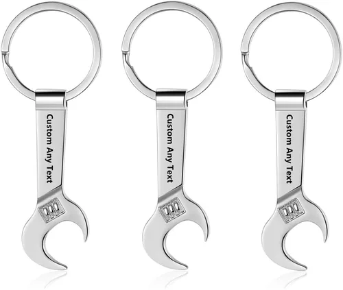 Miniatura 8 de Llavero personalizado para abridor de botellas, llavero personalizado para abridor de botellas de cerveza, grabado cualquier texto, llavero