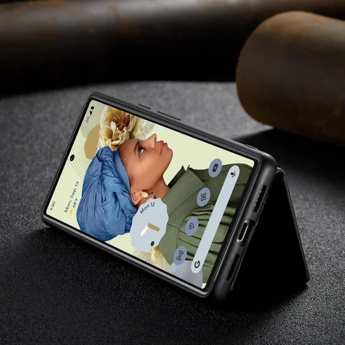 Miniatura 3 de Funda para Google Pixel 6 Pro, cartera magnética desmontable con ranura para efectivo, soporte de carga inalámbrica, función atril compatible