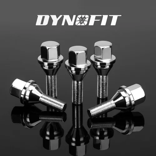 Miniatura 7 de dynofit 12x1.25 Tornillos de perno de rueda OEM/Stock, juego de 20 piezas con vástago de 28mm, hexágono de 19mm, 2.45 pulgadas de longitud, pernos
