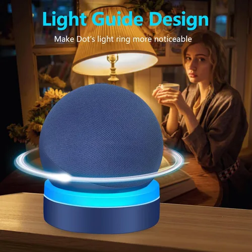 Miniatura 3 de ZUOLACO Table Stand for Echo Dot 5th Generation, Desktop Holder Mount for Echo Dot 4th/5th Gen, Base Bracket with Light Guide, Dot Accessories with