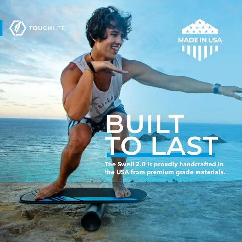 Miniatura 5 de Revbalance Swell 2.0 - Entrenador de tabla de equilibrio para surf y remo Medianoche - Negro
