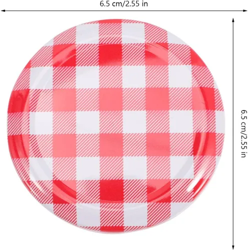 Miniatura 4 de Cabilock 40 tapas de tarro de 2.55 pulgadas para tarros de conservas con sello a prueba de fugas, tapas de almacenamiento de alimentos para botellas