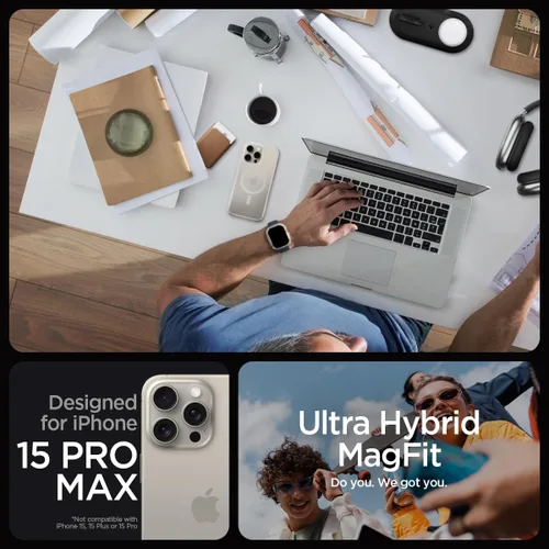Miniatura 347 de Spigen Funda para iPhone 13 Mini, ultra híbrida MagFit [antiamarilleo] [compatible con Magsafe] - Transparente
