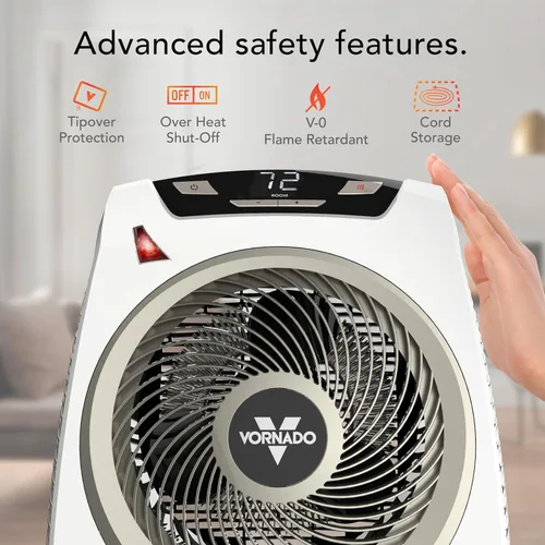 Miniatura 4 de Vornado AVH10 (2025) Calentador de espacio para el hogar, opción solo ventilador, pantalla digital con termostato ajustable, características