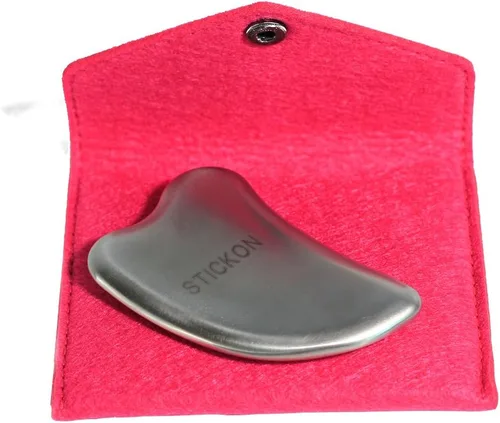 Miniatura 4 de STICKON Herramienta de masaje de raspado Gua Sha de acero inoxidable, herramientas IASTM, gran herramienta de movilización de tejidos blandos