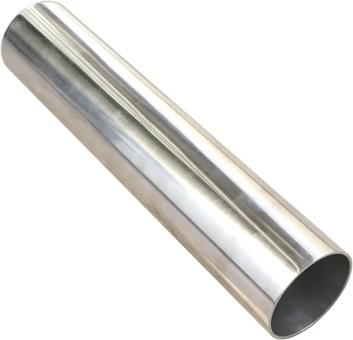2.5 pulgadas (63 mm) OD Tubo de aluminio recto, longitud 12 pulgadas (305 mm), tubo de aleación de aluminio altamente pulido