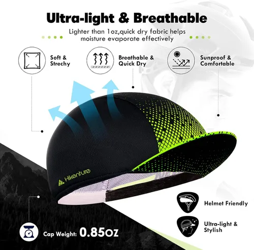 Miniatura 3 de Hikenture Cycling Cap for Men and Women,Bike Hat with Visor Summer Sun Hat