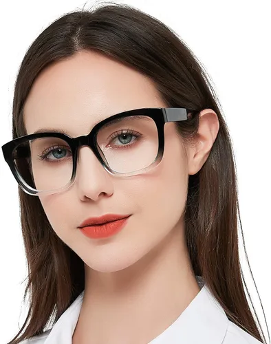 Miniatura 8 de MARE AZZURO Gafas de lectura cuadradas grandes +1.0 para mujeres de gran tamaño 1.00 1.25 1.50 1.75 2.00 2.25 2.50 2.75 3.00 3.50 4.00 5.00 6.00