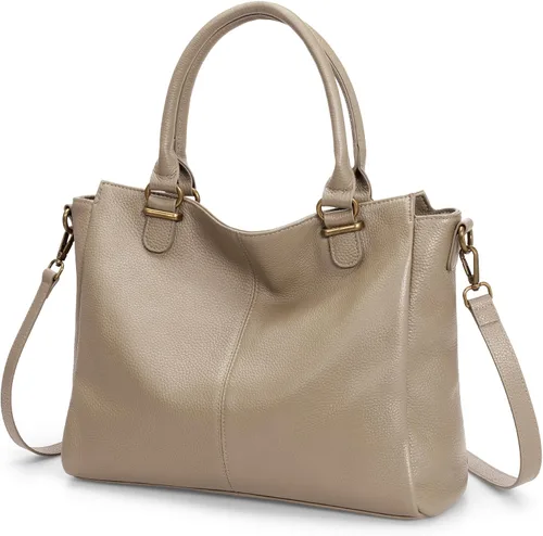 Miniatura 8 de befen Carteras de cuero genuino suave para mujeres, bolso tote pequeño, carteras, bolsos cruzados con asas superiores, cartera bandolera tipo satchel